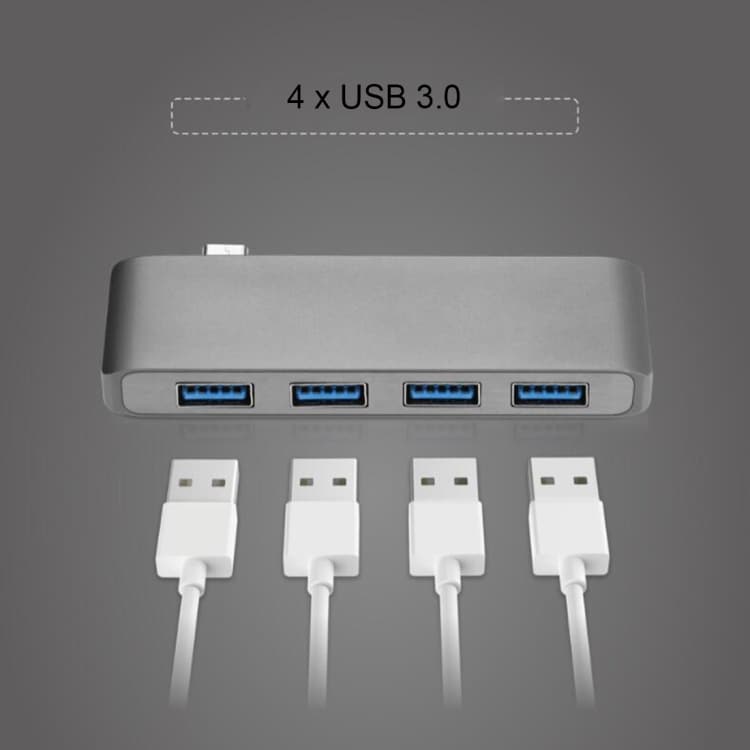 T4 USBhub USB tyyppi-C - 4xUSB 3.0