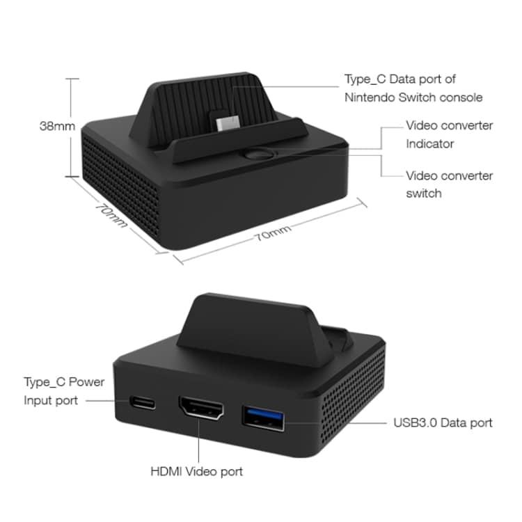DOBE TNS-1828 HDMI Converter Dockstation Nintendo Switch