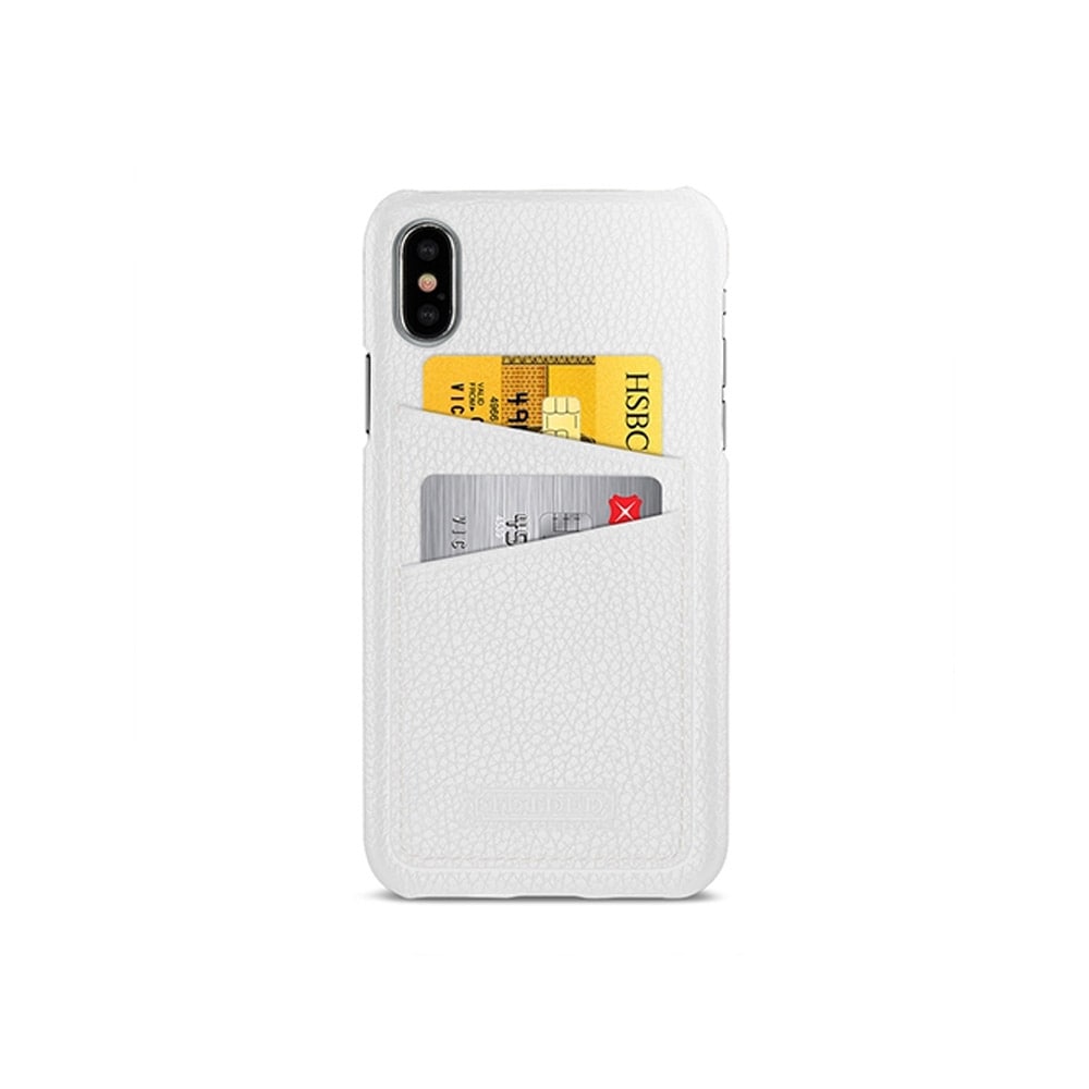 Tetded Leather Case iPhone X / XS Valkoinen