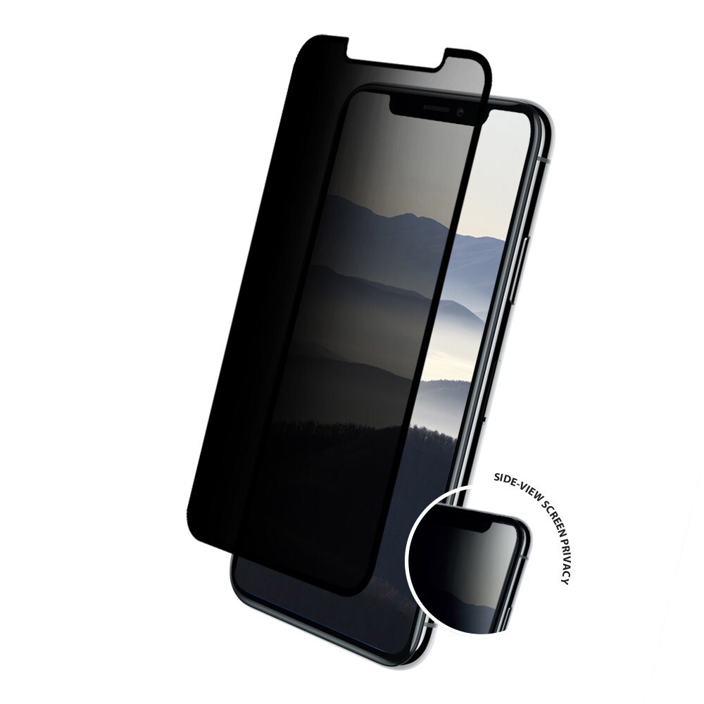 Eiger Privacy Näytönsuoja Lasia iPhone XS/X Kirkas / Musta