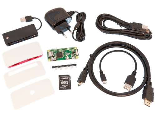 Raspberry Pi Zero W Jumpstart Kit erillisellä GPIO-pinniliitännällä - WiFi+BT