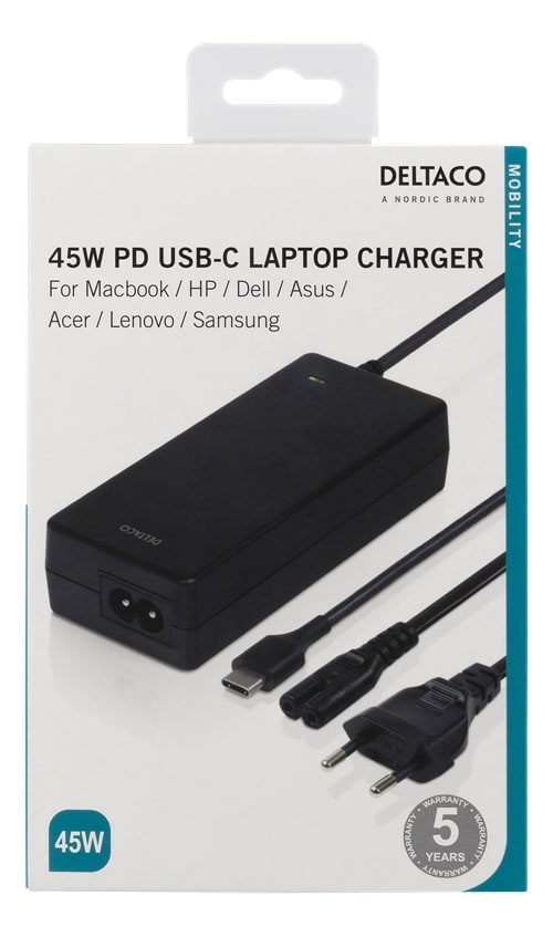 Laptop laturi -45 W USB-C