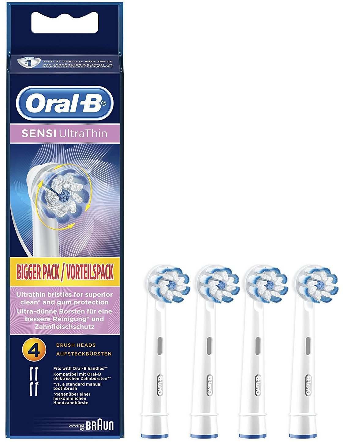 Oral-B Sensi Ultra Thin EB60 Harjaspää - 4 Pakkaus