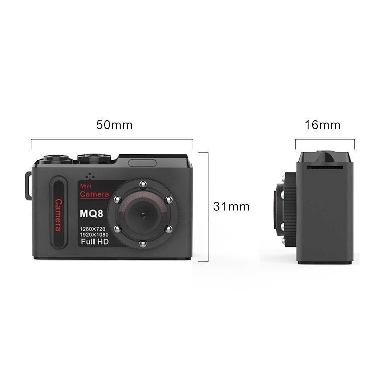 MQ8 Mini Videokamera 1080P Night Vision