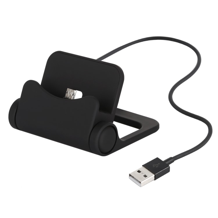 Lataus & Synkronointiasema + Teline Micro-USB Älypuhelimille