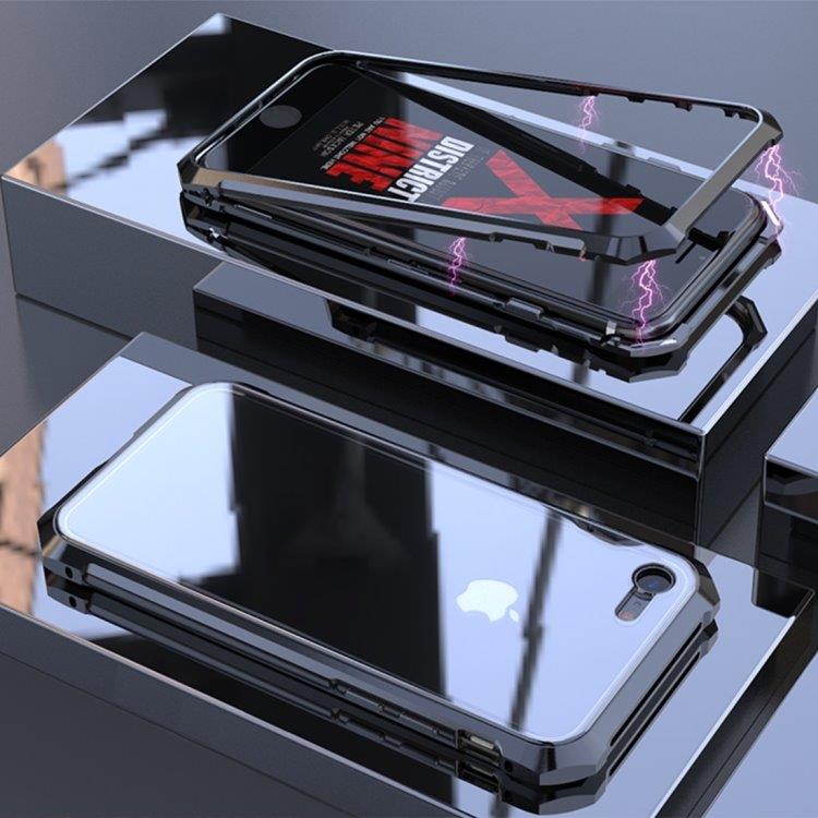 Magneettinen Temperoitu Näytönsuoja Kehys iPhone 8 & 7 Musta