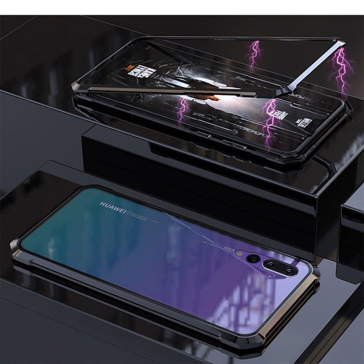 Magneettinen Temperoitu Näytönsuoja Kehys Huawei P20 Pro Musta