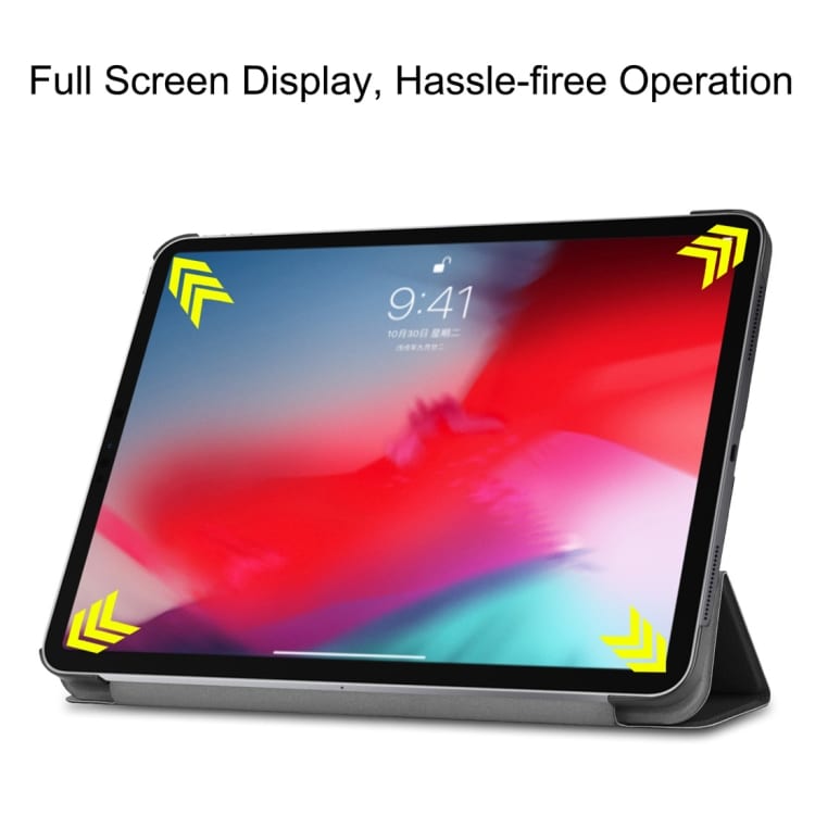 TriFold Custer Kotelo iPad Pro 11  2018 Musta