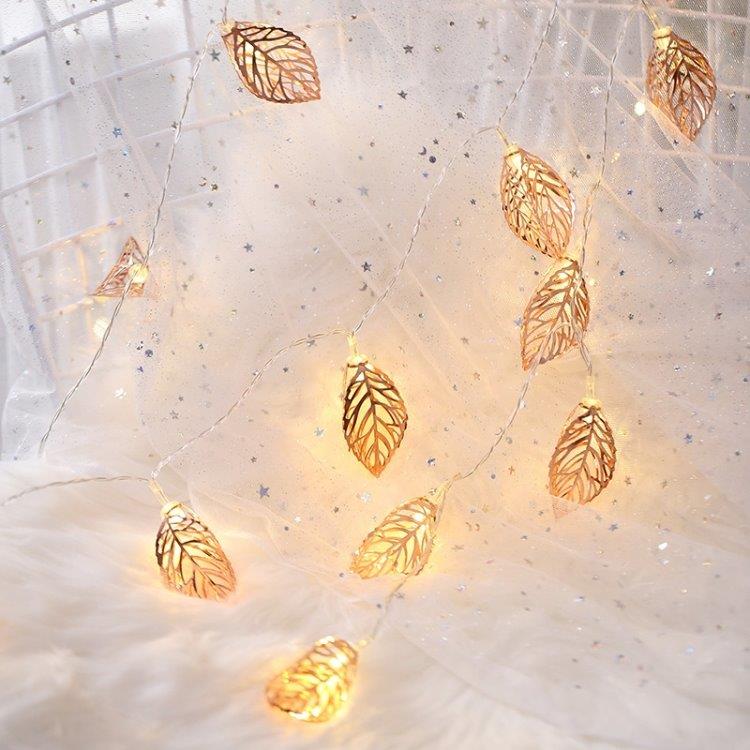 LED-String Valaistus Ruusunlehti Kulta 3metriä