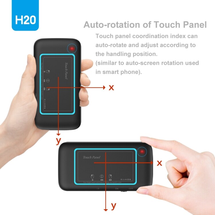 H20 2.4GHz Multi-Touch Näppäimistö