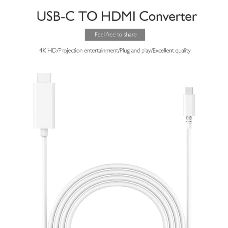 H7 USB Tyyppi-C  HDMI-Sovittimeen 1,8 metriä
