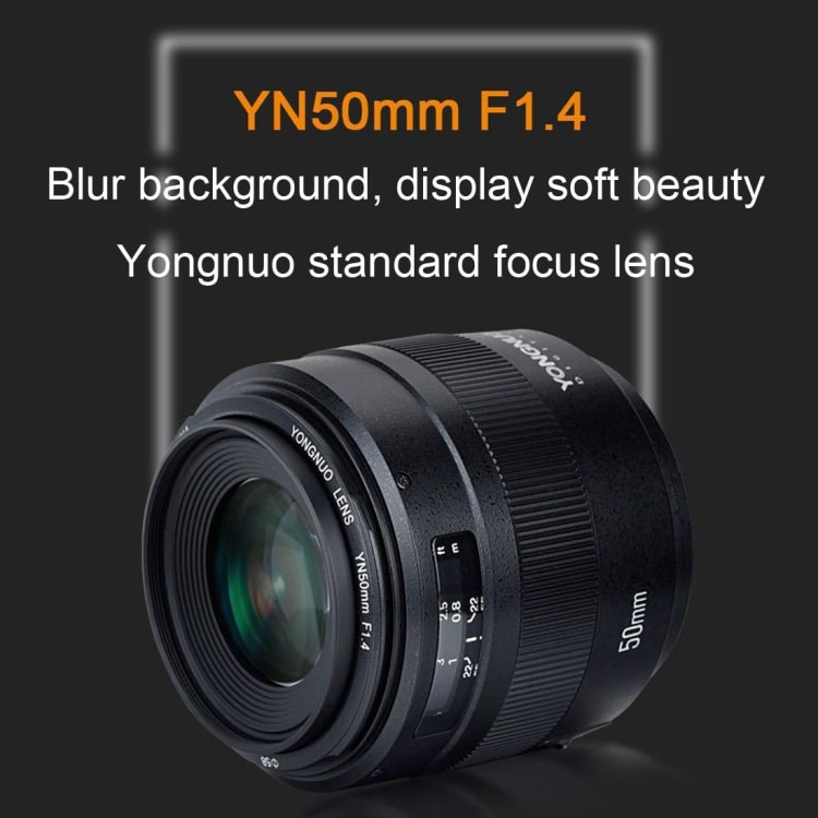 YONGNUO YN50MM F1.4C F1.4 ObjektiIvi Canon