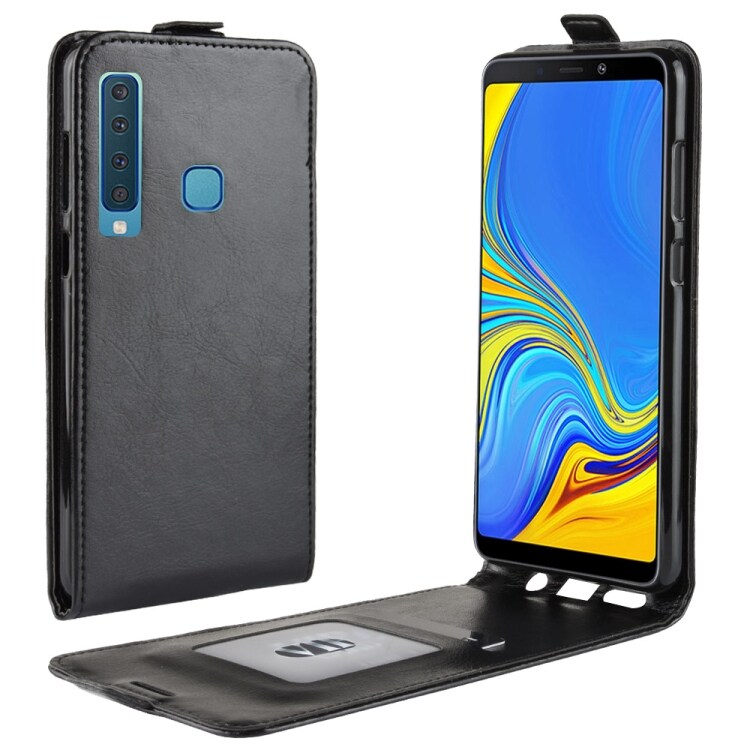 Flip kotelo Pystysuora Samsung Galaxy A9  2018 Musta