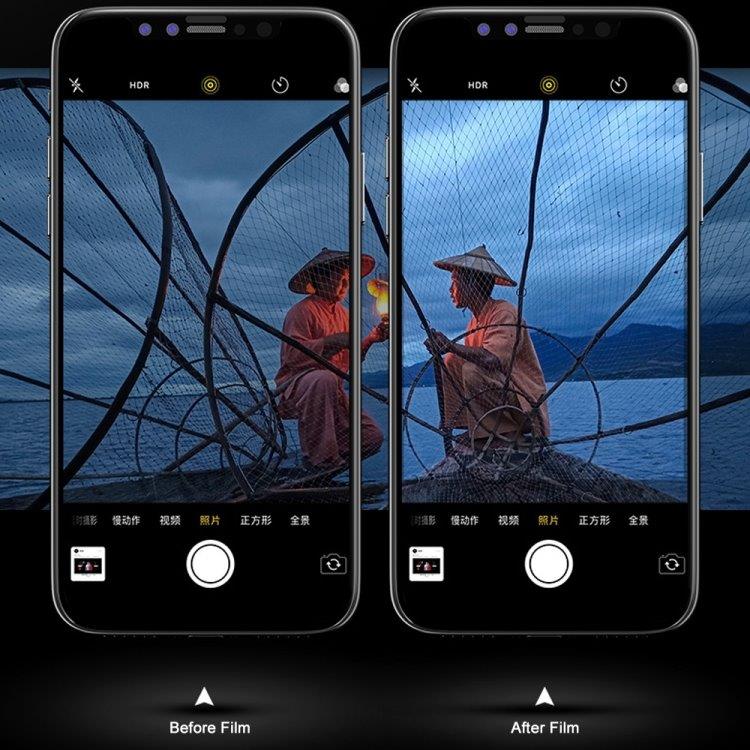 Temperoitu Linssisuoja Q 0.2mm 9H 2.5D iPhone XS Max