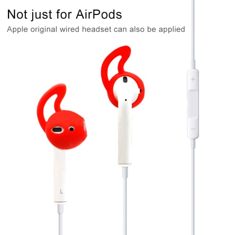 Silikon Earhooks Apple AirPods Valkoinen