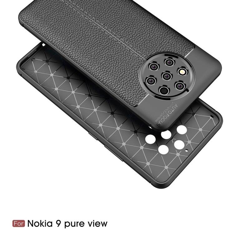 Matkapuhelimen kuori nahka viimeistelyä Nokia 9 Pure View
