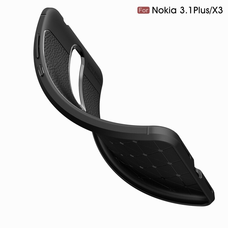 Matkapuhelimen kuori nahka viimeistelyä Nokia 3.1Plus / X3
