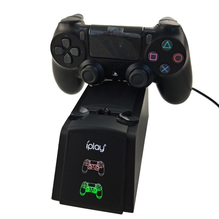 Dual latausasema Sony Playstation 4 PS4 LED