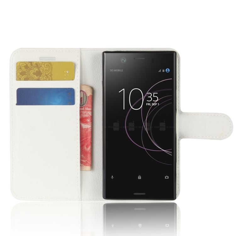 Flip kotelo telineeellä & korttipaikalla Sony Xperia XZ1 Compact