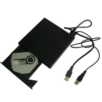 Ulkoinen CD-lukija USB Slim- Musta