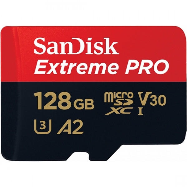 SanDisk Extreme Pro microSDXC Class 10 UHS-I U3 V30 A2 170/90MB/s 128GB
