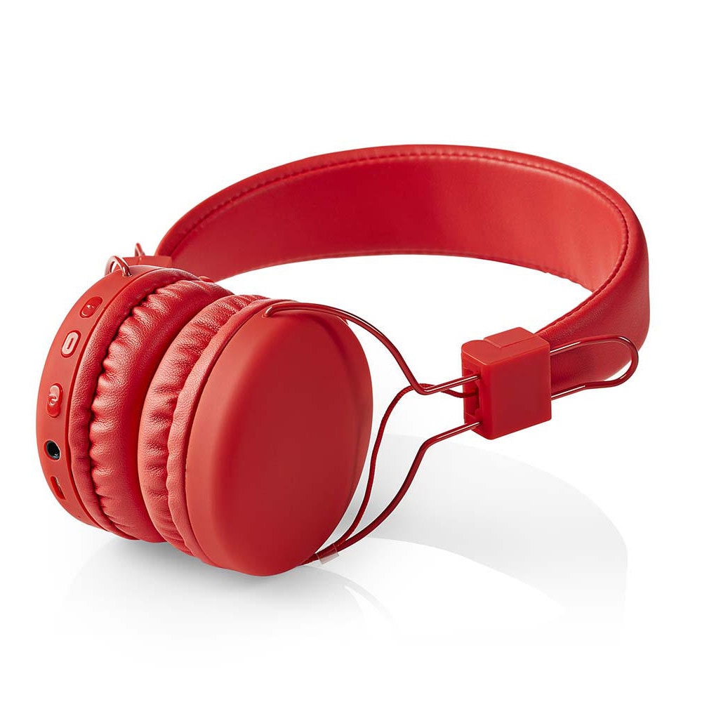 Nedis Bluetooth kuulokkeet - On-ear, Punainen