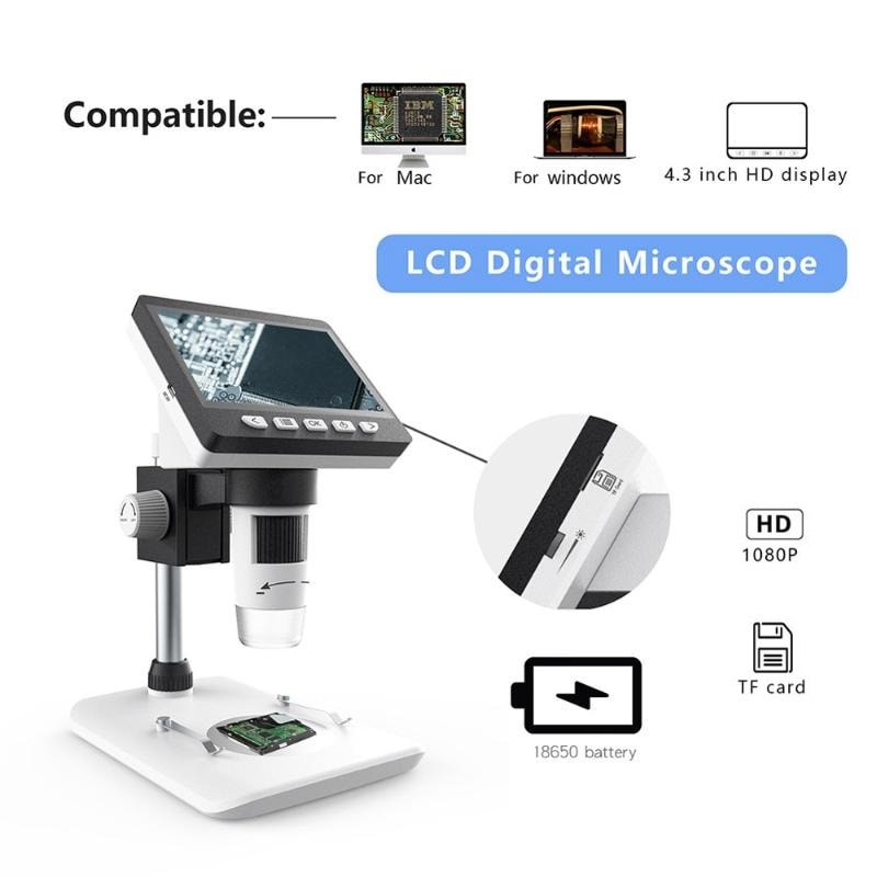 Digitaalinen mikroskooppi LCD-näytöllä