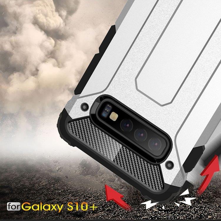Magic Armor Lompakkopidike TPU+PC Samsung Galaxy S10+ Musta