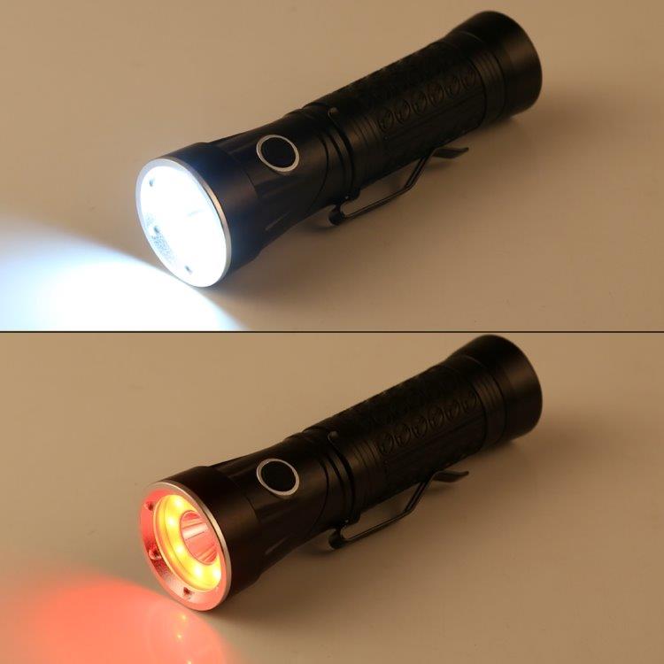 Vahva vedenpitävä LED-Taskulamppu 4 eri valolla