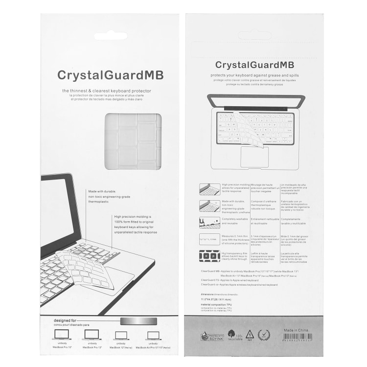 Laptop TPU Silikonisuoja näppäimille - Microsoft Surface Book 2 15" tuumaa