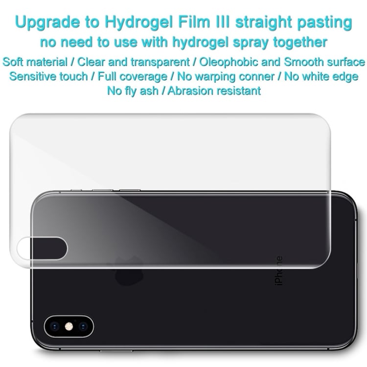 2-pakkaus 0.15mm Full näytönsuoja Takaosa iPhone X / XS