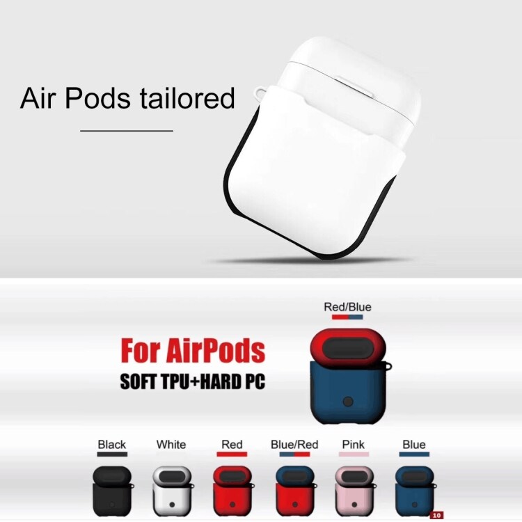 Silikonikotelo/suoja Apple Airpods - Punainen kotelo