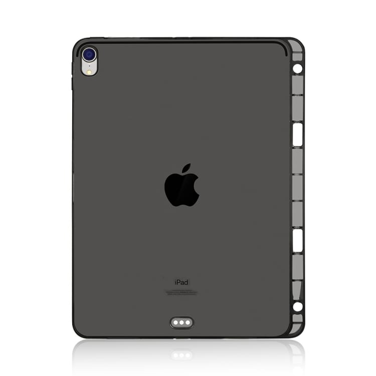 Musta läpinäkyvä TPU suoja iPad Pro 12.9" kynäpidikkeellä