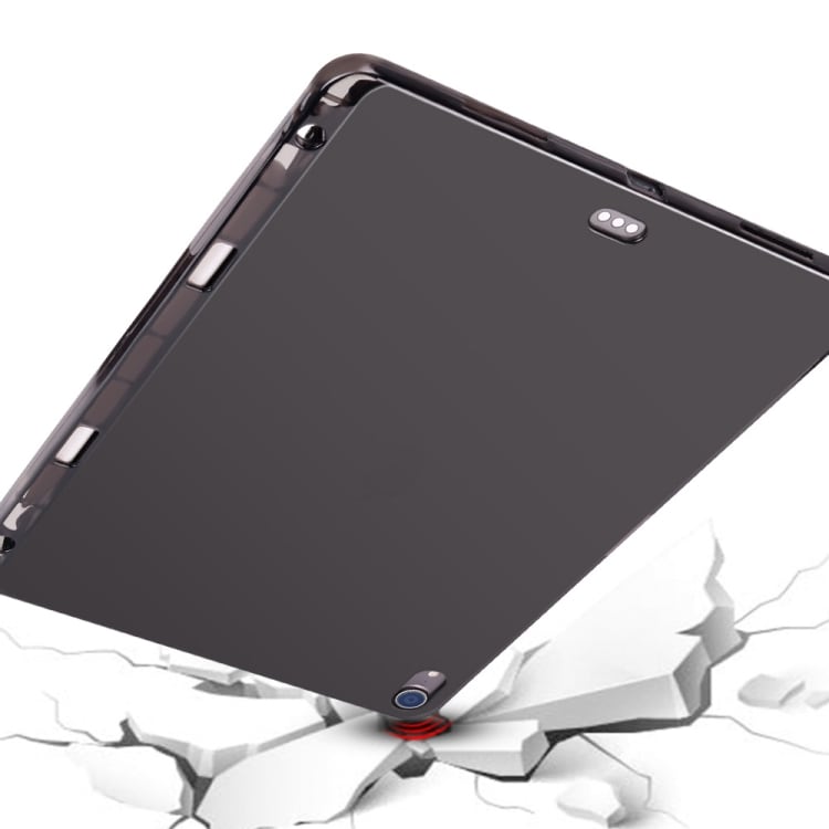 Musta läpinäkyvä TPU suoja iPad Pro 12.9" kynäpidikkeellä