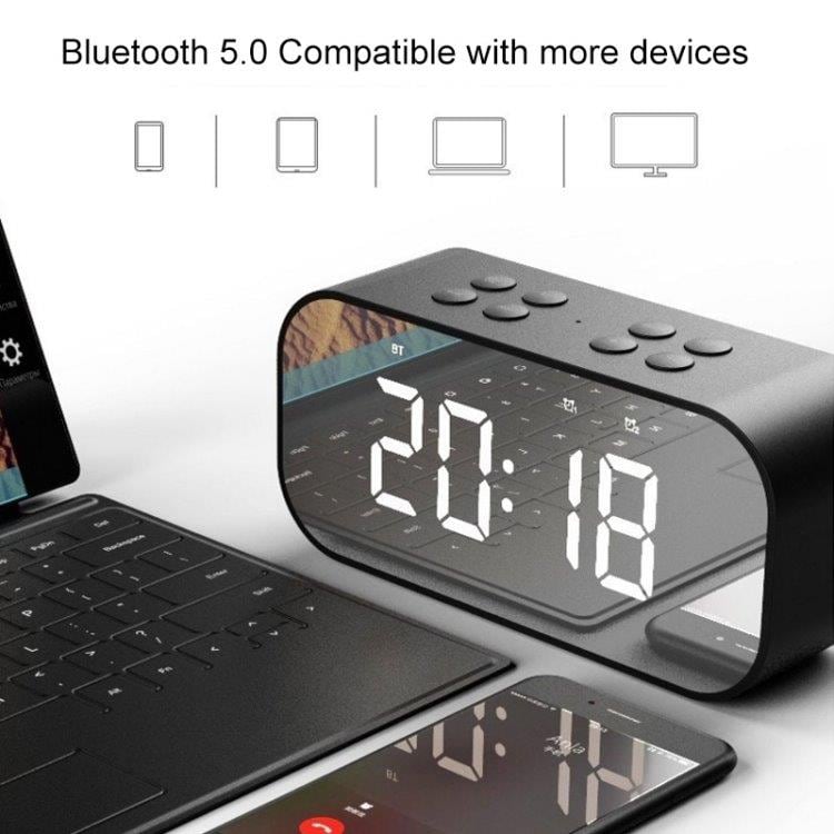 BT501 Bluetooth 5.0 Mini kaiutin, jossa LED&kello