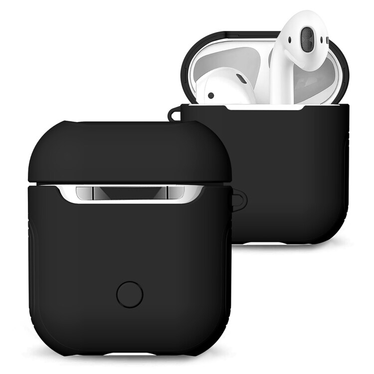 Silikonikotelo/suoja Apple Airpods - Musta