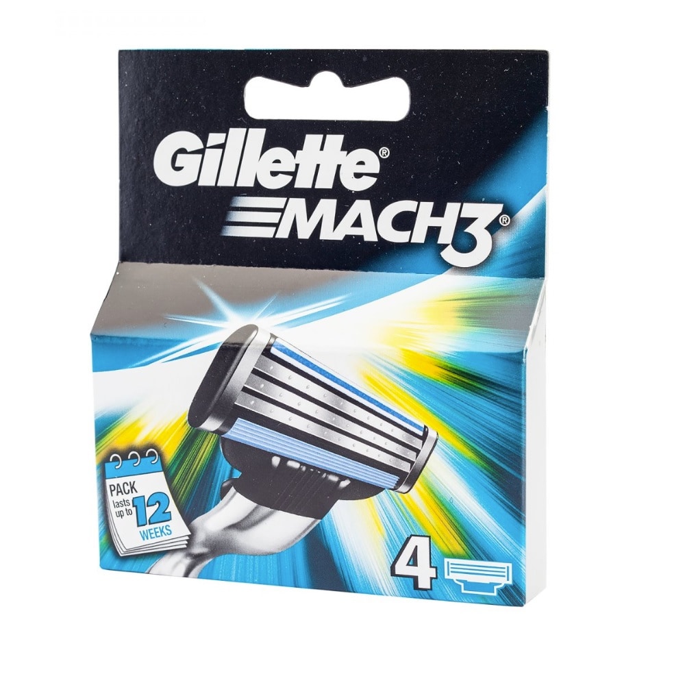 Gillette Mach3 Partaterät 4-pakkaus