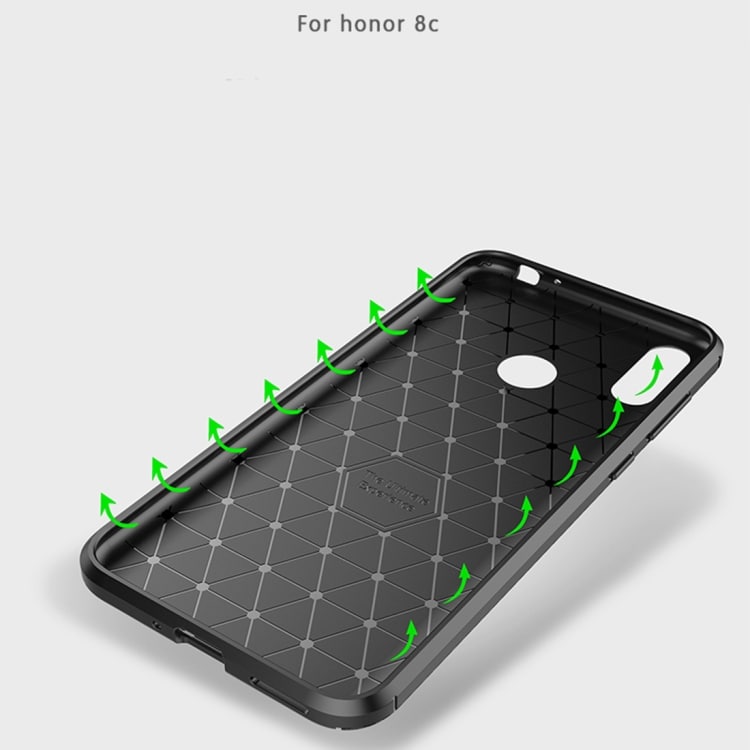 Kuori Schockproof Carbon fiber Huawei Honor 8C