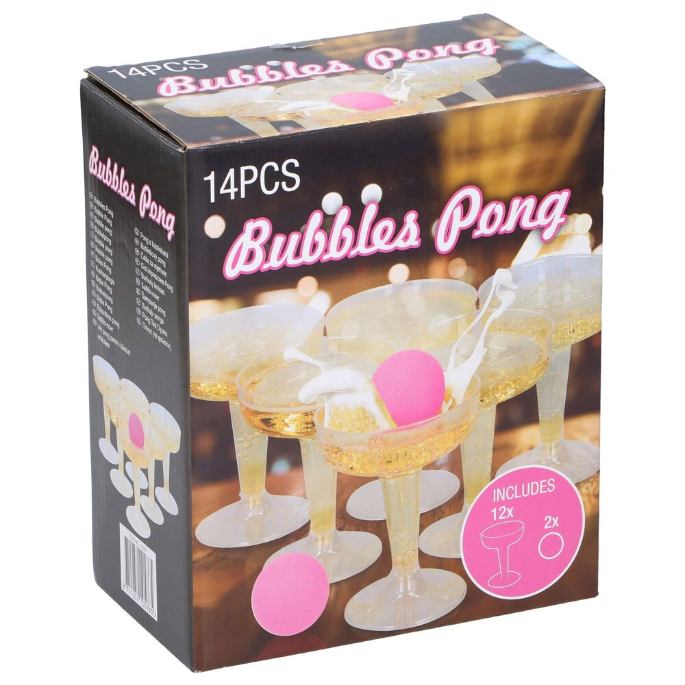 Bubbel pong 12 lasia 2 palloa