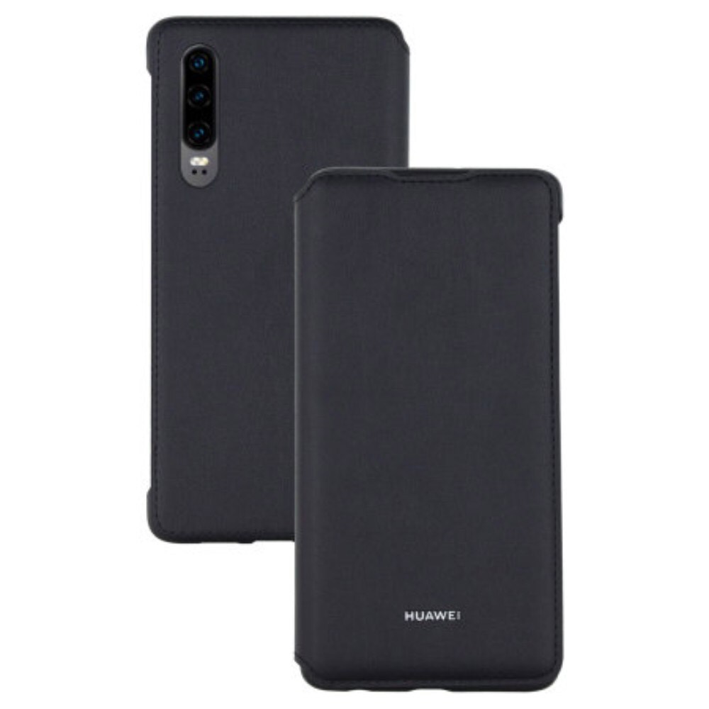 Huawei Wallet Cover for P30 Musta