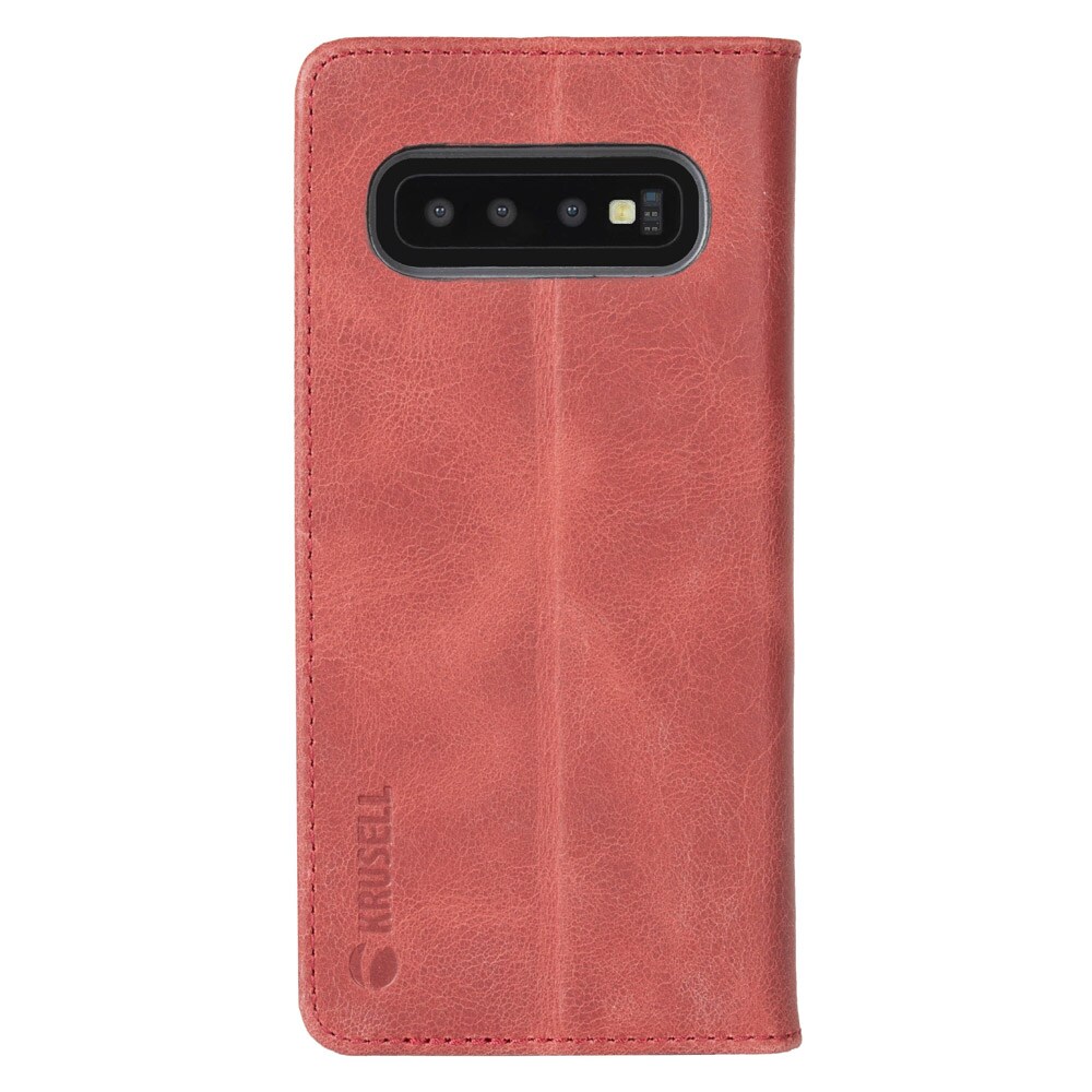 Krusell Sunne 2 Card FolioWallet Samsung Galaxy S10+ Punainen