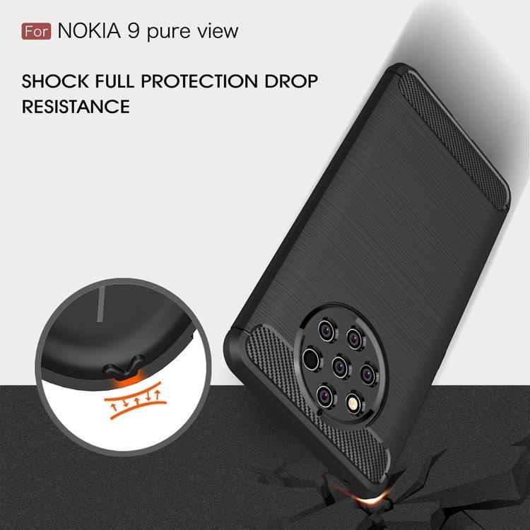 Matkapuhelimen kuori Carbon Fiber Nokia 9 Pure View