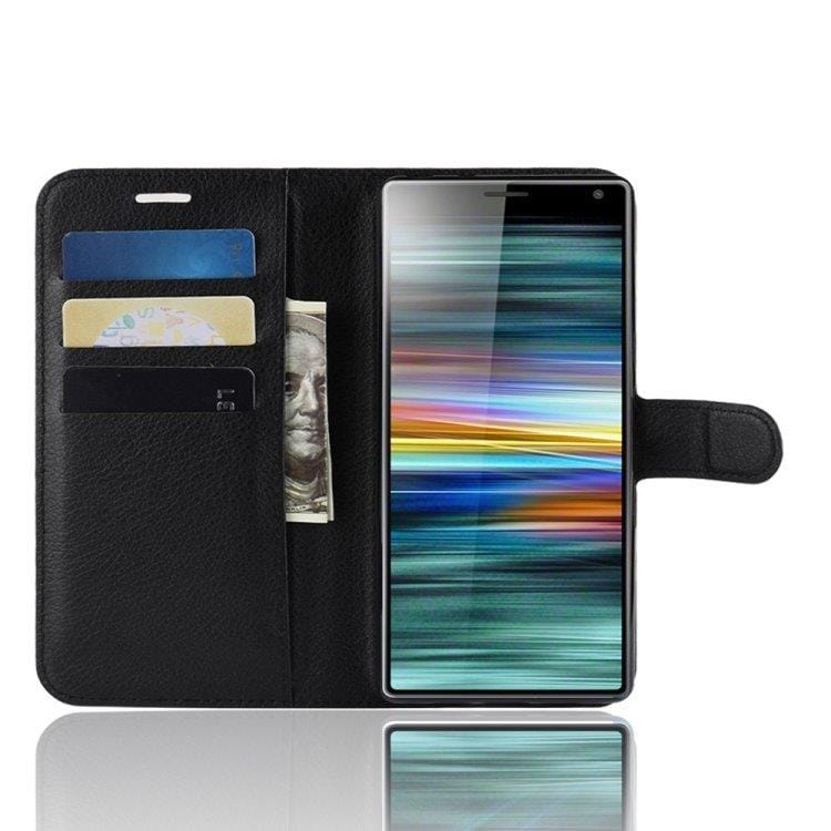Flip kotelo telineellä & Korttipaikoilla Sony Xperia 10
