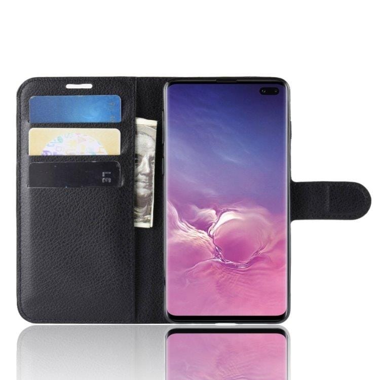 Flip kotelo telineellä & Korttipaikoilla Samsung Galaxy S10 Plus