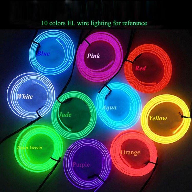 Paristokäyttöinen Led Glowstrip Neon-nauha 3 Metriä-  Iceblue