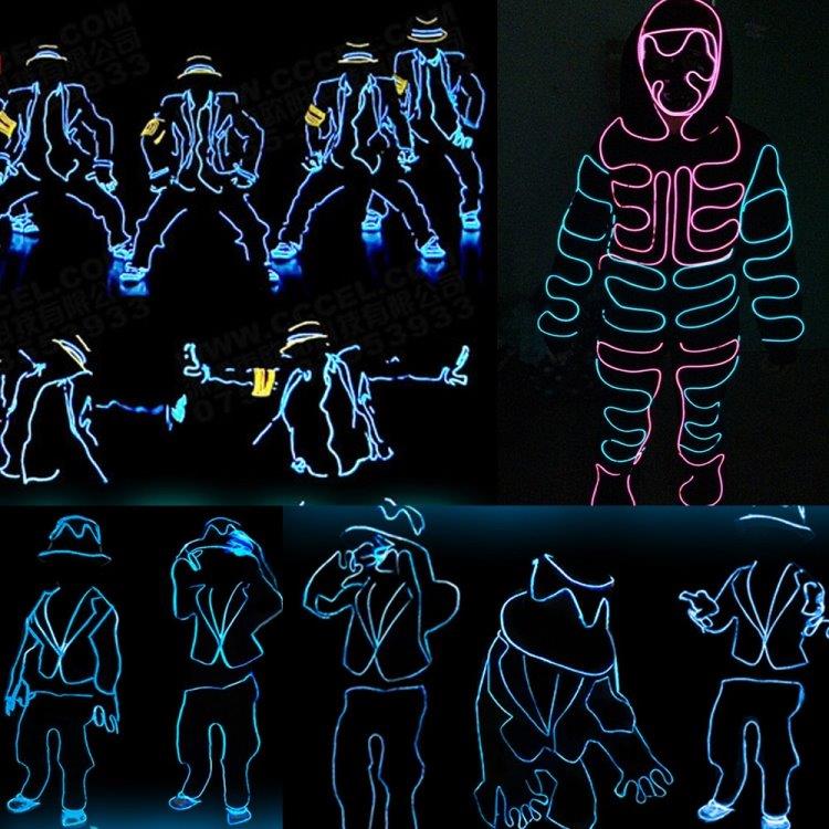 Paristokäyttöinen Led Glowstrip Neon-nauha 3 Metriä - Orange