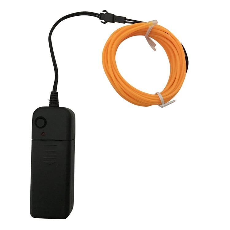 Paristokäyttöinen Led Glowstrip Neon-nauha 3 Metriä -  Orange