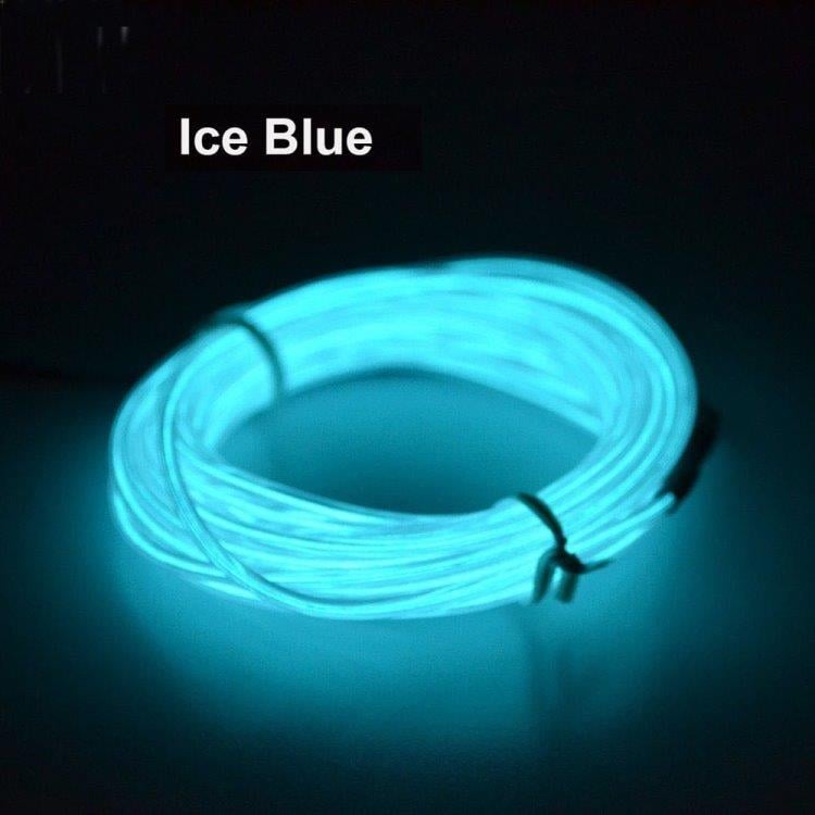 Paristokäyttöinen Led Glowstrip Neon-nauha 3 Metriä -  Sininen