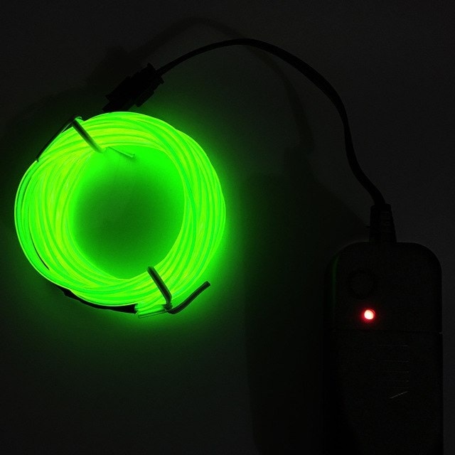 Glowstrip Neon-nauha 3 Metriä -  Vihreä Paristokäyttöinen Led