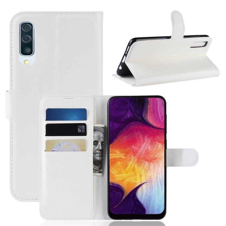 Lomapkkokotelo Samsung Galaxy A50 - Telineellä & Korttipaikoilla